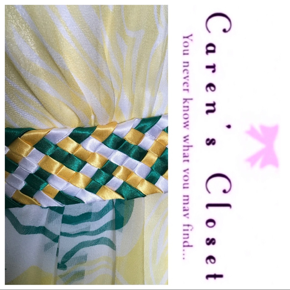 NWOT Laundry Silk Print Halter Maxi Dress. - Picture 6 of 7